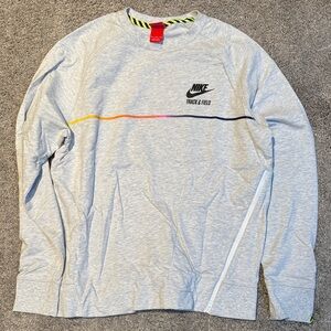 Nike Light Gray Long Sleeve Crewneck and Pants